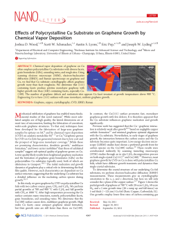 Effects of Polycrystalline Cu Substrate on Graphene Growth by Chemical Vapor Deposition