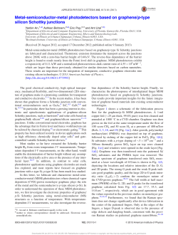 Metal-Semiconductor-Metal Photodetectors Based on Graphene/p-type Silicon Schottky Junctions