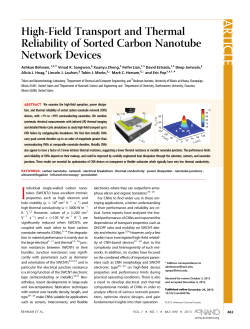 High-Field Transport and Thermal Reliability of Sorted Carbon Nanotube Network Devices