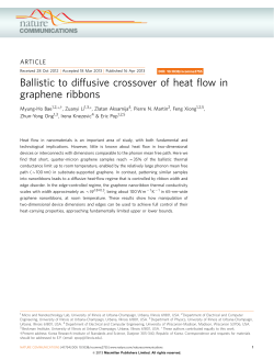 Ballistic to Diffusive Crossover of Heat Flow in Graphene Ribbons