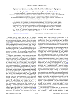 Signatures of Dynamic Screening in Interfacial Thermal Transport of Graphene