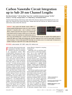 Carbon Nanotube Circuit Integration Up to Sub-20 nm Channel Lengths