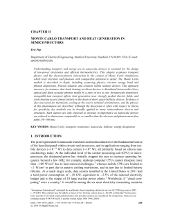 Monte Carlo Transport and Heat Generation in Semiconductors