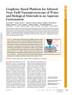 Graphene-Based Platform for Infrared Near-Field Nano-Spectroscopy of Water and Biological Materials in an Aqueous Environment