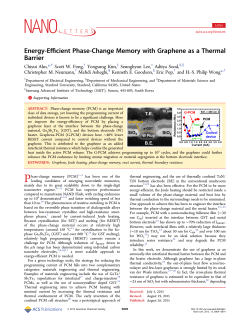 Energy-Efficient Phase-Change Memory with Graphene as Thermal Barrier