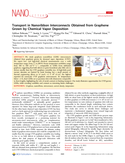 graphene nanoribbon interconnect