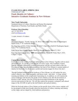 2014 Course Syllabus