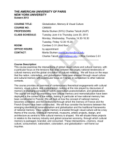2013 Course Syllabus