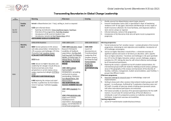 Sample Program from 2012 Summit