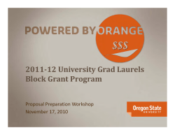 Proposal Preparation Workshop Slides