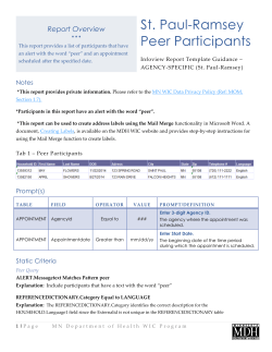 St. Paul-Ramsey Peer Participants (PDF)