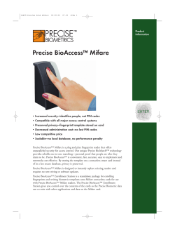 Precise BioAccess Mifare.pdf