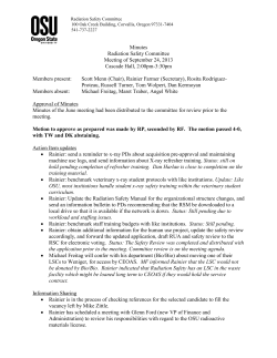 RSC September minutes