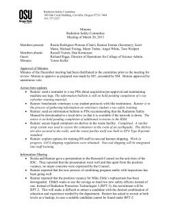 RSC minutes March 2013