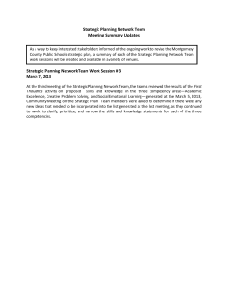 March 7, 2013 Meeting