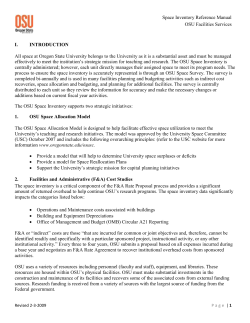 Space Inventory Reference Manual