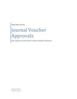 Banner FIS JV Approval Guide