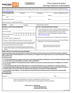 Direct Deposit (ACH) Authorization