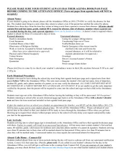 Attendance Information