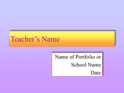 Powerpoint Portfolio