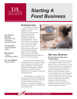 Starting a Food Business