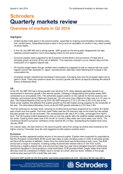 Quarterly markets review