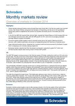 Monthly markets review