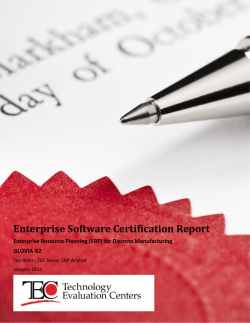 glovia tec erp certification report 201301