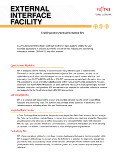 External Interface Facility
