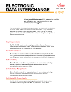 Electronic Data Interchange (EDI)