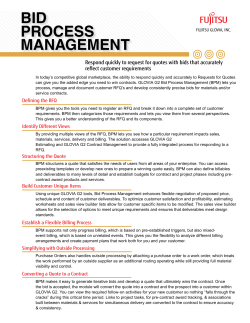 Bid Process Management