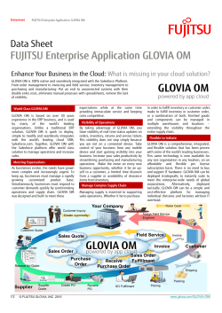 GLOVIA OM Datasheet