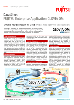 GLOVIA OM Datasheet