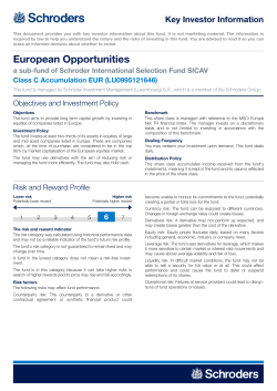 Key Investor Information Document