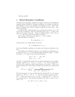 Mixed boundary conditions