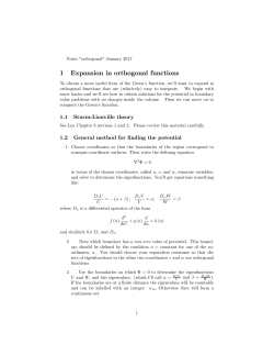 Orthogonal functions