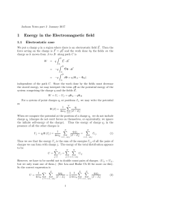 Energy in the EM field