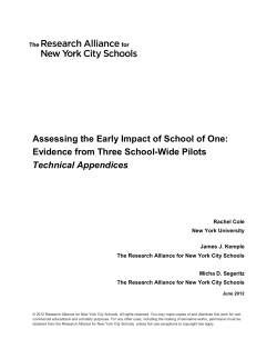 Technical Appendices