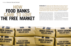 Read How Food Banks Came to Love the Free Market