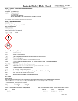 Material Safety Datasheet 25125 (PDF)
