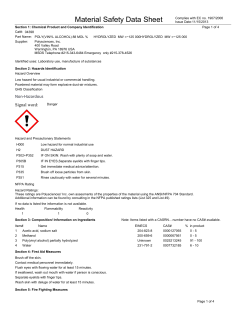 Material Safety Datasheet 04398 (PDF)