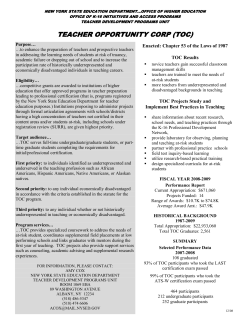 Teacher Opportunity Corps