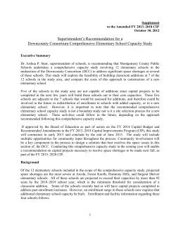 Read Dr. Starr&rsquo;s Memo to the Board on the DCC Capacity Study