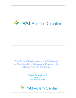 CartwrightASDParentWorkshopMedication