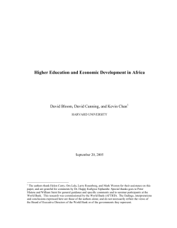 Higher Education and Economic Growth