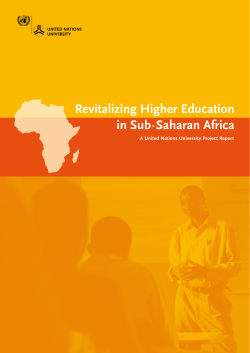 Revitalising Higher Education in Africa