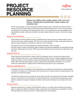 GloviaProjectResourcePlanning