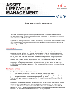 GloviaAssetLifecycleManagement