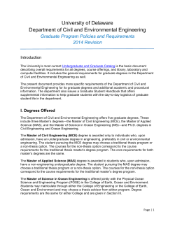 Graduate Handbook