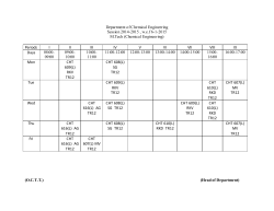 Time Table [M. Tech.]
